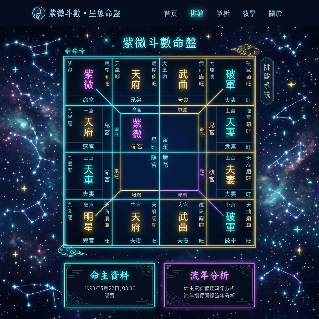 紫微格局查询工具截图
